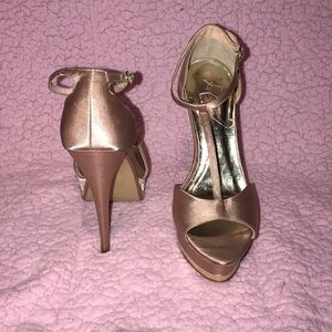 Rose gold heels